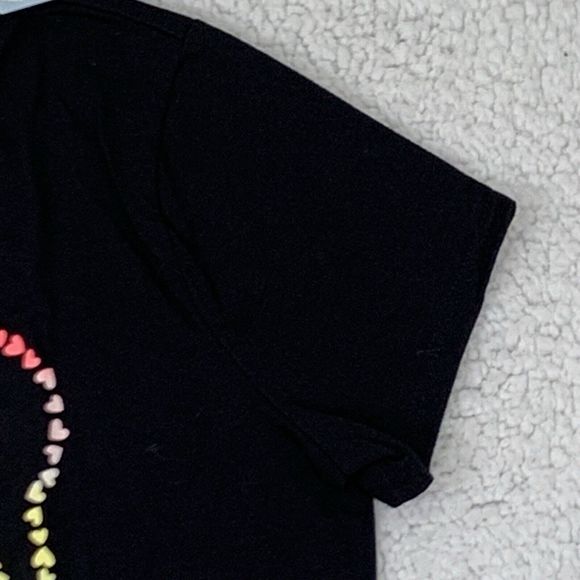 Cat & Jack Tshirt Size Junior XLarge (14/16) Black Cat Face Graphic Short Sleeve - Picture 3 of 6